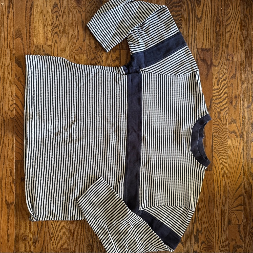 American Vintage Blue and White Striped Sweater